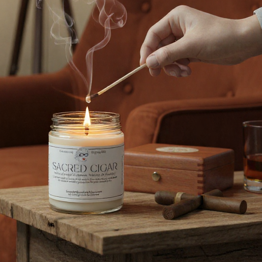 Sacred Cigar Intention Candle